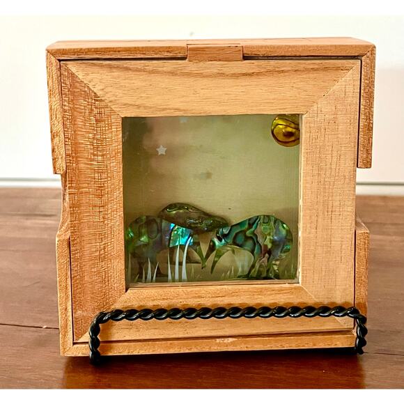 Smashing Glass Kiwi Moon Abalone Coasters Handcrafted New Zealand Box Set of 4 - Picture 8 of 15